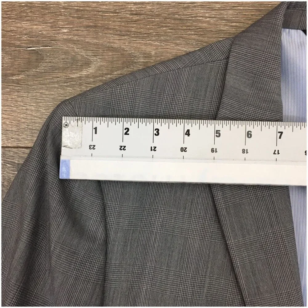 BANANA REPUBLIC Mens Blazer Sport Coat Casual Jacket Size‎ 42R Gray Wool Suit